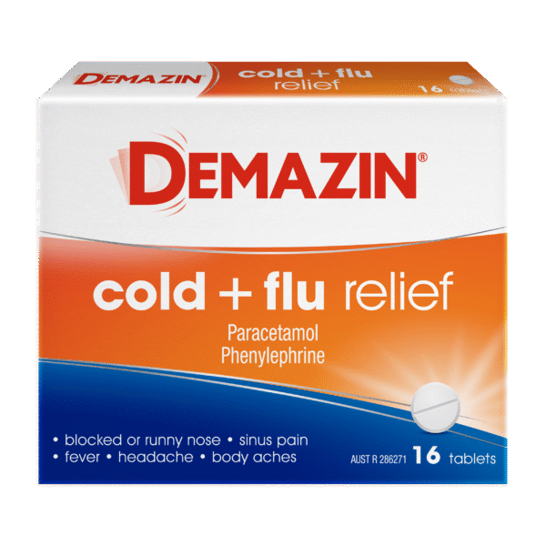 DEMAZIN Cold + Flu Relief Tablets