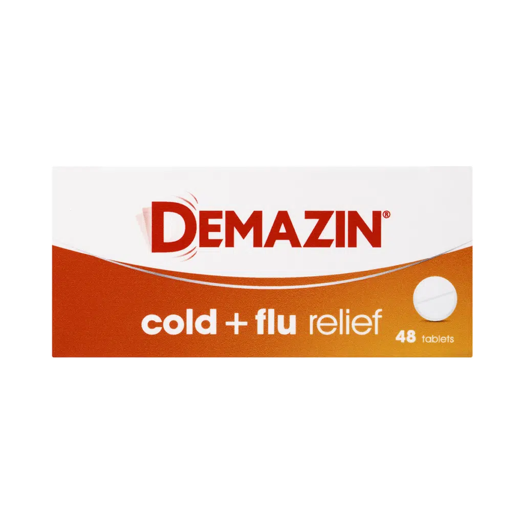 Demazin Cold + Flu Relief Tablets 48 Tablets