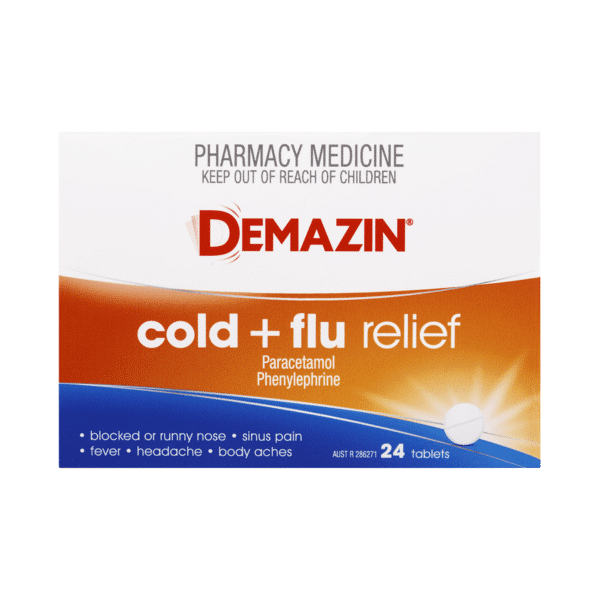Demazin Cold + Flu Relief Tablets