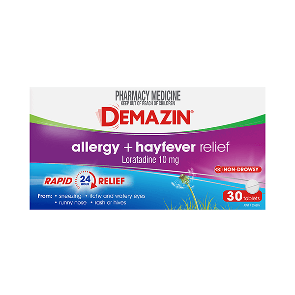 Demazin Allergy + Hayfever Relief Tablets 30 Tablets