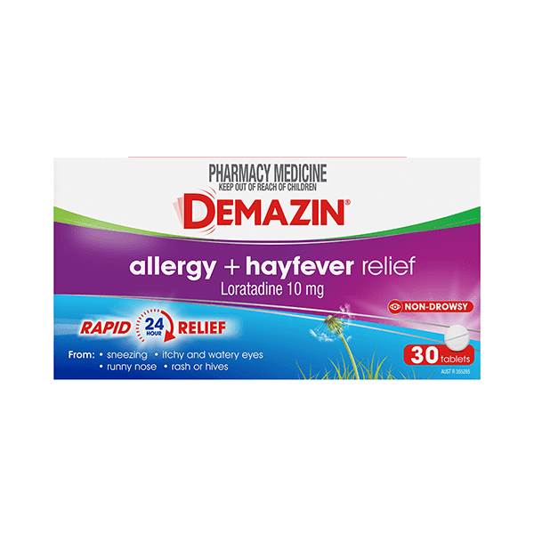 DEMAZIN Allergy + Hayfever Relief Tablets