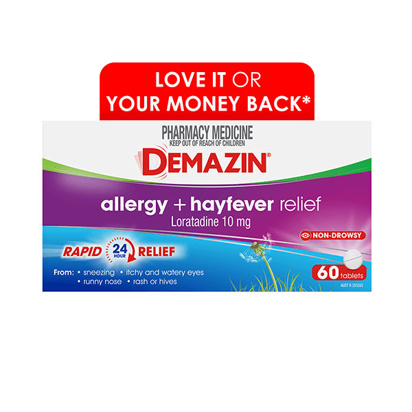 Demazin Allergy + Hayfever Relief Tablets 60 Tablets