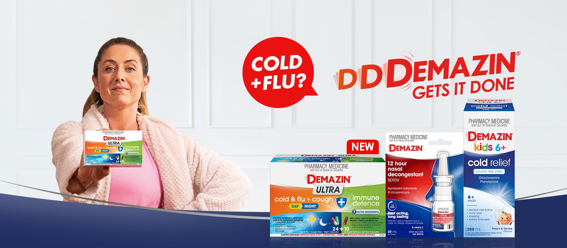 Demazin Gets It Done - Cold + Flu ? - Allergy + Hayfever?