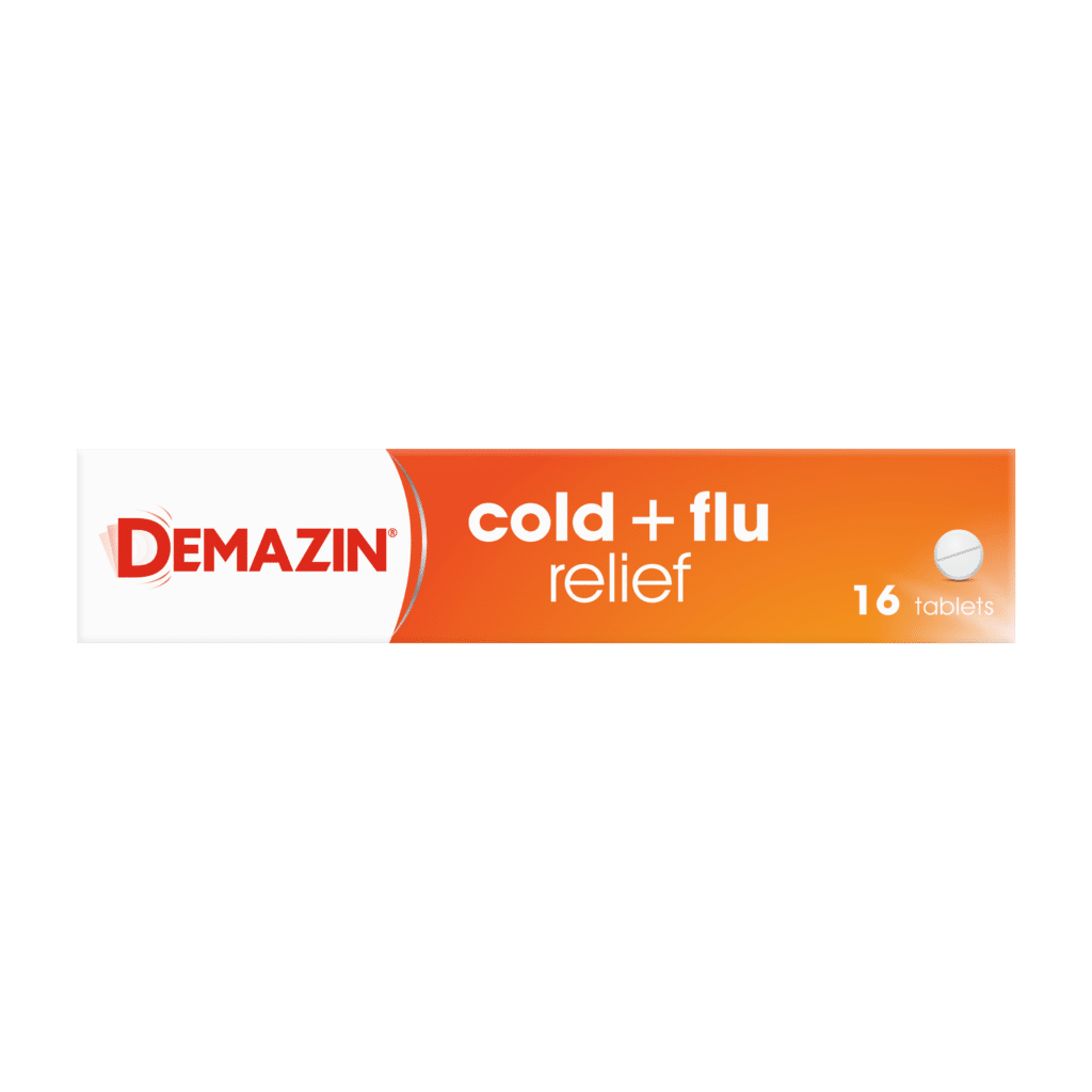 Demazin Cold + Flu Relief Tablets 16 Tablets