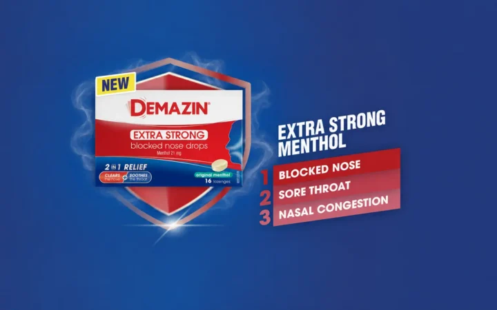 Introducing DEMAZIN Extra Strong Blocked Nose Drops